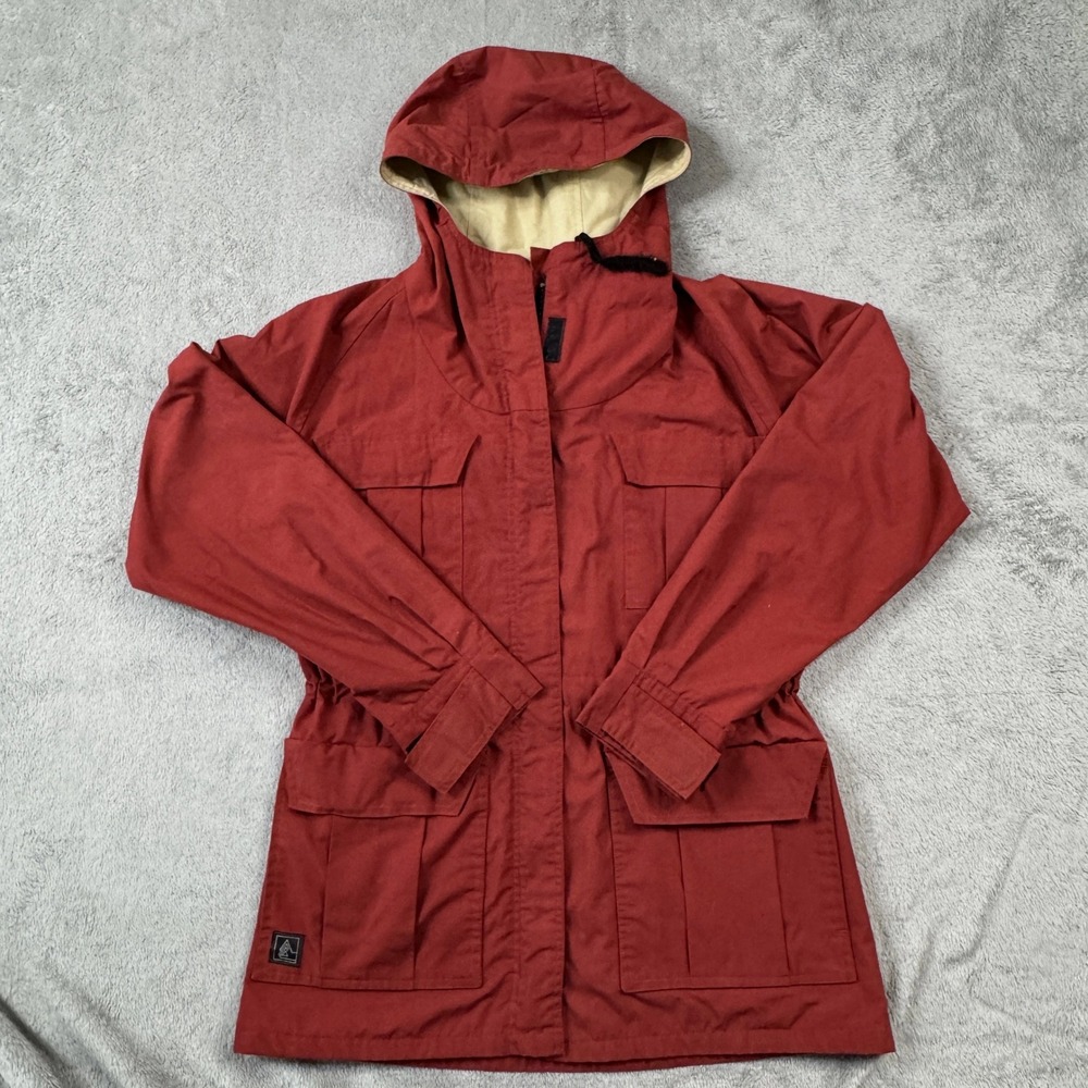 Vintage Altra Boulder CO Field Jacket Rust Red Hooded Utility XXS